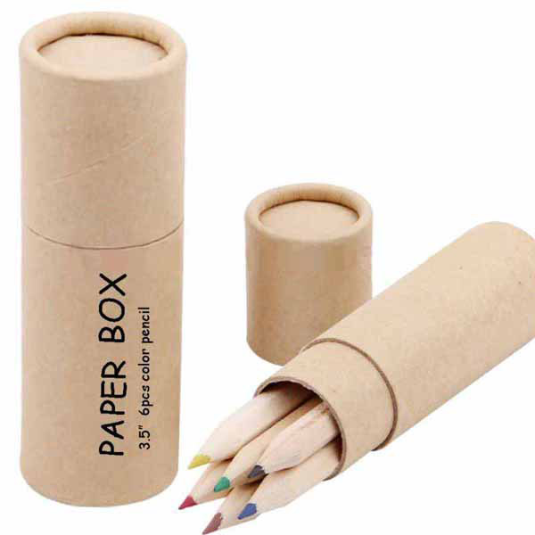pencil in paper tube